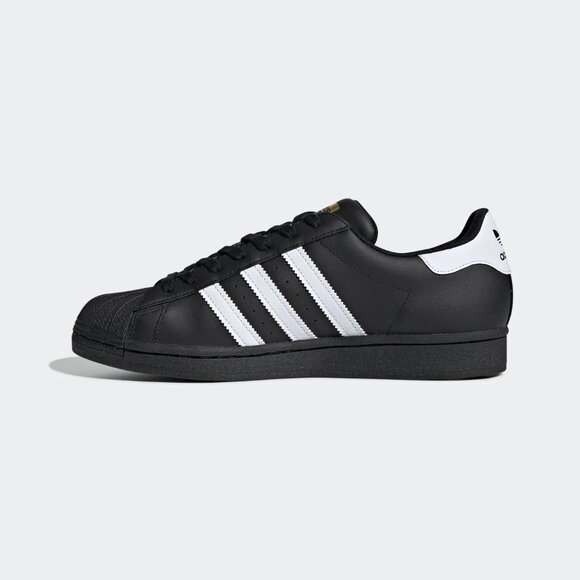 Adidas Originals Men's Black White Superstar Fashion Sneakers Size 12 EG4959 - Picture 5 of 5